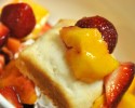 Strawberry and Peach Shortcake