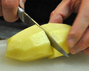 Cut Potato In half