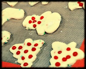place on cookie sheet