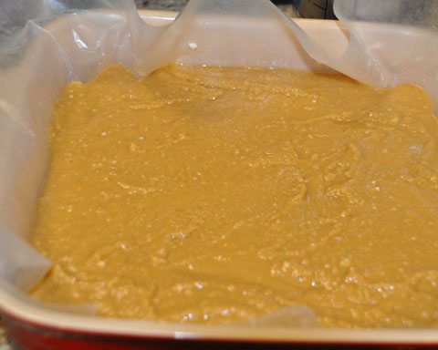 Pour in pan