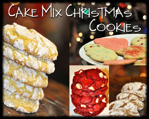3 Christmas Cookie Recipes Using Cake Mixes - GOODEness Gracious