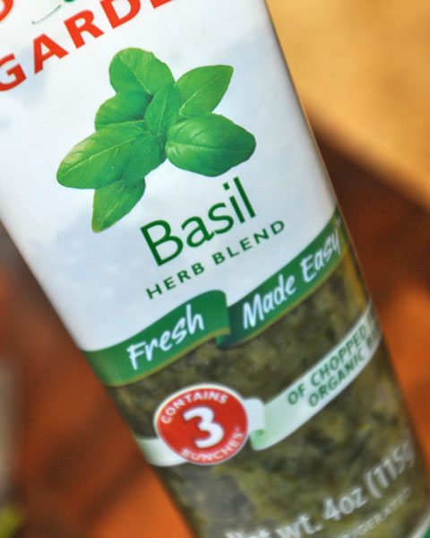 Fresh Basil in a Tube Basil Herb Blend