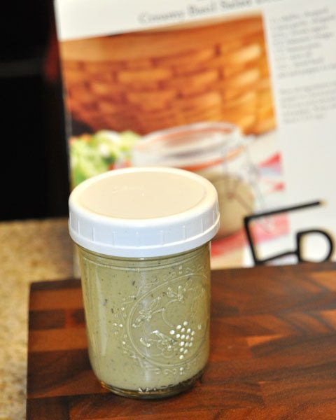Creamy Basil Salad Dressing homemade salad dressing