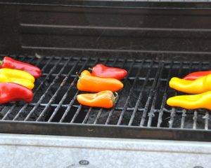 grilled sweet peppers