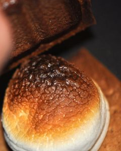 top with chocolate