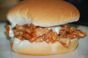 Pulled Chicken BBQ & Ranch Sandwich
