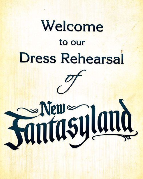 Dress Rehearsal of New Fantasyland