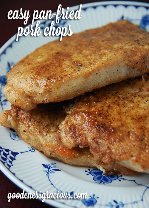 easy pan-fried pork chops